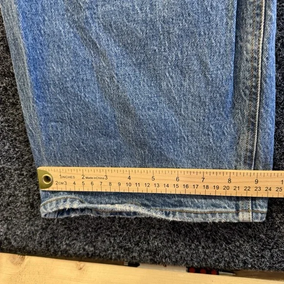 Abercrombie & Fitch Women's the 90s Straight Ultra High Rise Jeans Size 31 12 - Picture 7 of 7